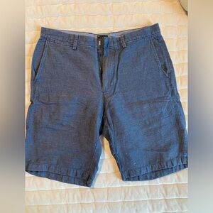 J Crew Club shorts in blue horizontal stripe